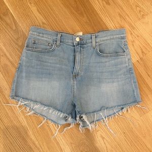 L’AGENCE High waisted jean shorts